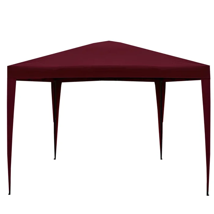 10′ x 10′ Burgundy Pop-Up Outdoor Canopy Gazebo