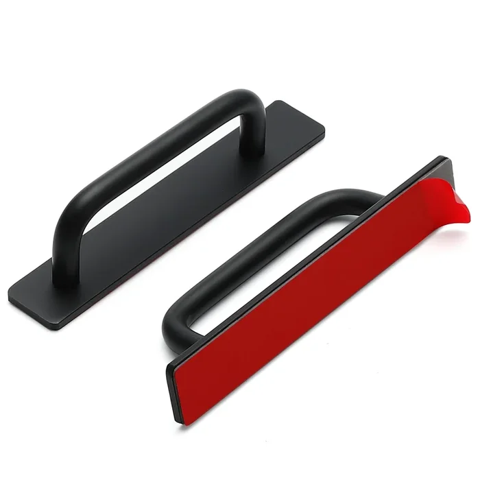 2 Pack Adhesive Handles Self Stick Instant Cabinet Handles 5.83″” Stick on Cabinet Handles Drawer Push Pull Handles Helper Slidi