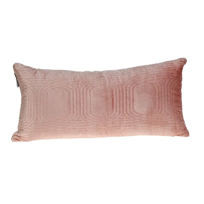 24″ Pink Transitional Quilted Throw Pillow