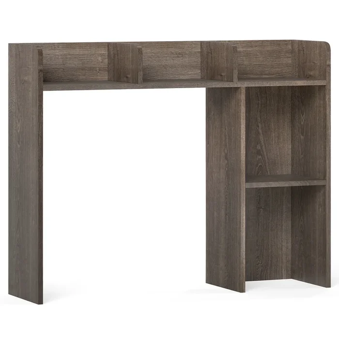 3-Tier Desk Bookshelf with 4 Open Shelves, Multipurpose Storage for Home or Office