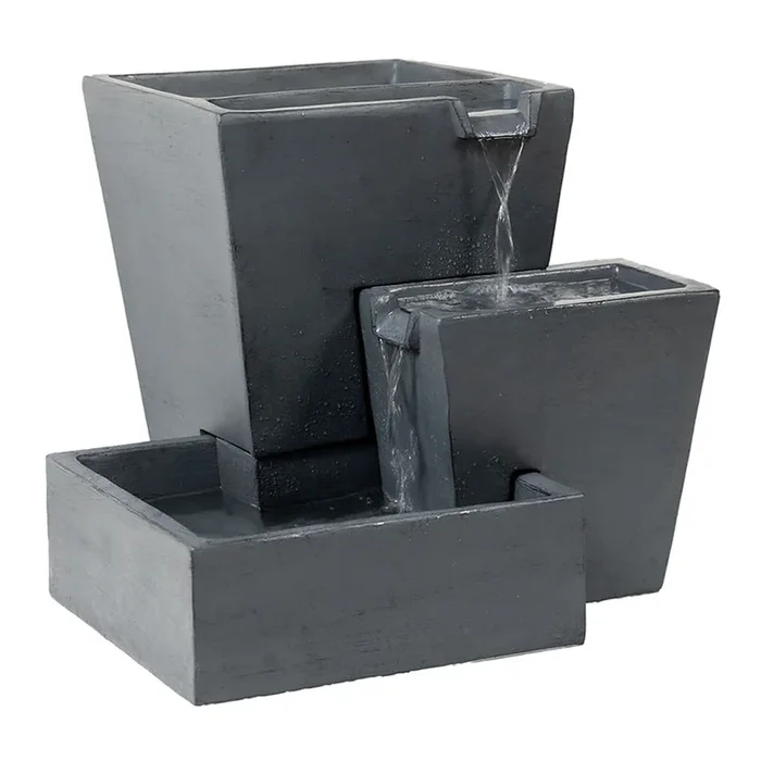 3-Tier Modern Tapered Fountain, 22×27
