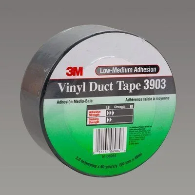 3M – 06984 Vinyl Duct Tape 3903 Gray 2 Inch X 50 Yard 6.5 Mil Individually Wrapped (7100145925)