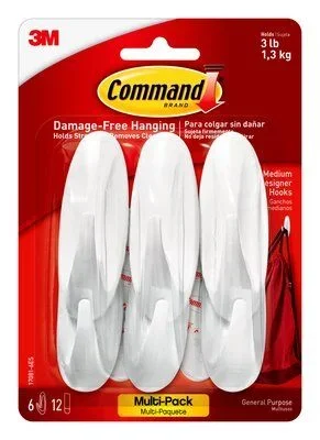3M – 23271 Command Medium Designer Hooks 17081-6Es (7100089389)