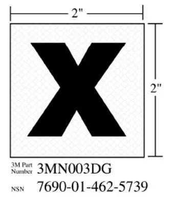 3M – 38775 Diamond Grade Damage Control Sign 3Mn002Dg-X-RAY-3 Inch X 3 Inch (7010291655)