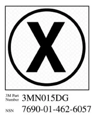 3M – 38787 Diamond Grade Damage Control Sign 3Mn014Dg-CIR X-RAY-3 Inch X 3 Inch (7010317673)