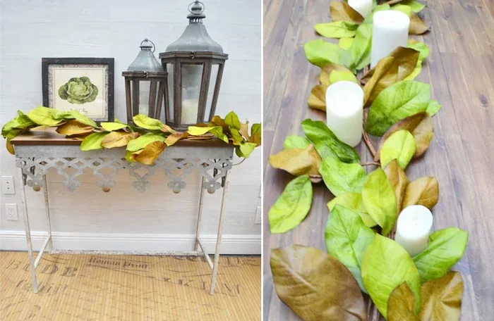 6′ Magnolia Leaves Garland – Farmhouse Greenery – Decor Steals