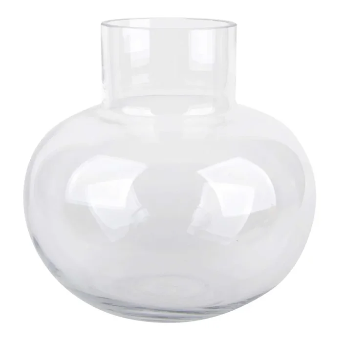 8In Clear Glass Vase