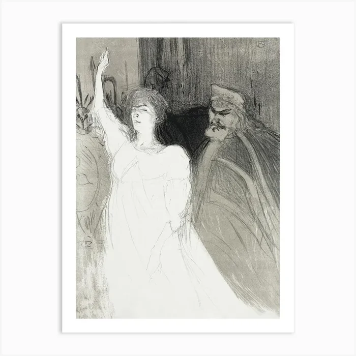 A Princely Idyl, Clara Ward (1894), Henri de Toulouse-Lautrec Art Print by Fy! Classic Art Prints and Posters