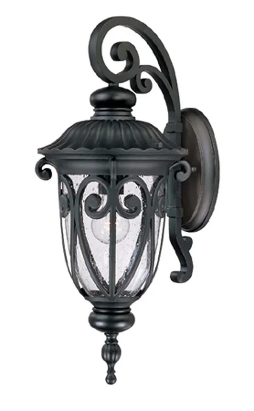 Acclaim Lighting – 2112BK – One Light Wall Sconce – Naples – Matte Black