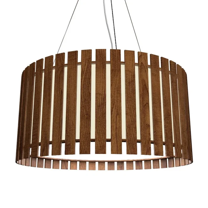 Accord Lighting – 1092LED.06 – LED Pendant – Slatted – Imbuia