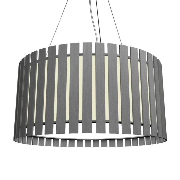 Accord Lighting – 1092LED.50 – LED Pendant – Slatted – Organic Grey – 1092LED50