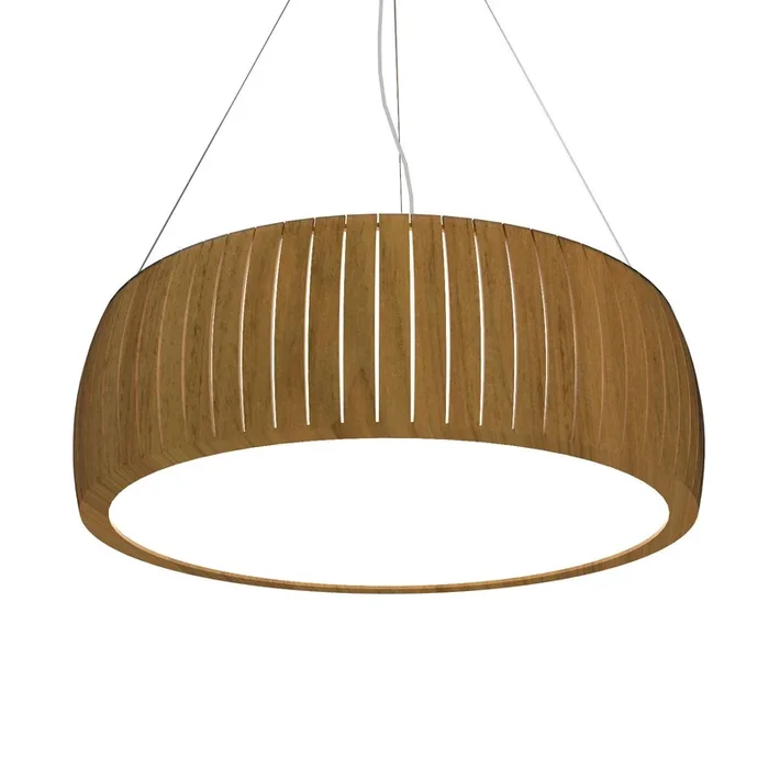 Accord Lighting – 1111LED.09 – LED Pendant – Barrel – Louro Freijo