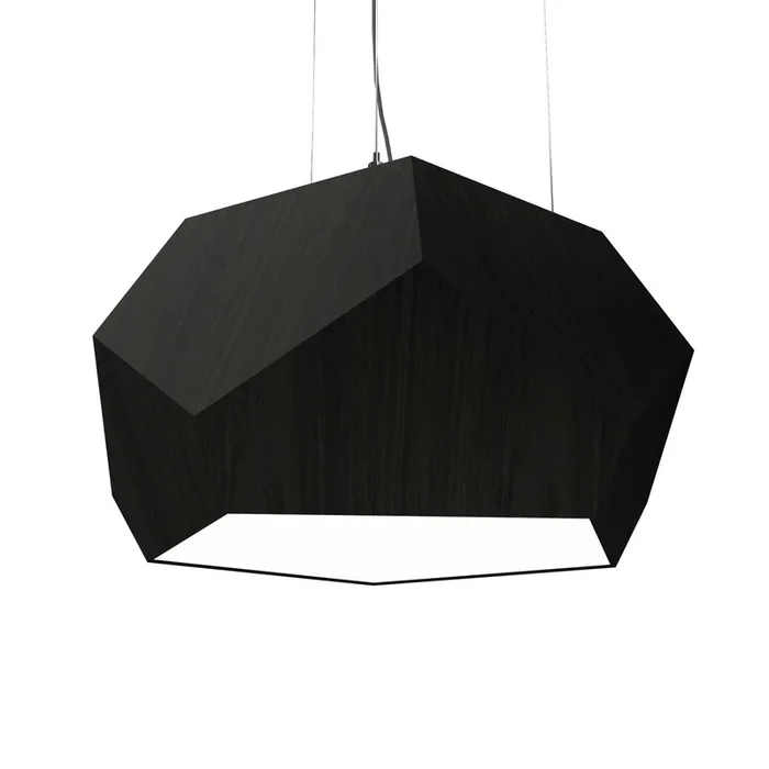 Accord Lighting – 1227LED.46 – LED Pendant – Facet – Organic Black – 1227LED46