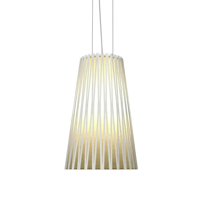 Accord Lighting – 1240.47 – One Light Pendant – Living Hinges – Organic White – 124047