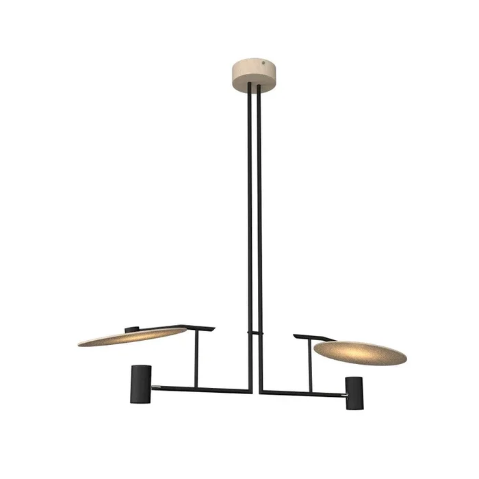 Accord Lighting – 1421.48 – Two Light Pendant – Dot – Organic Cappuccino – 142148