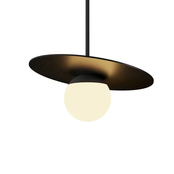 Accord Lighting – 1462.46 – One Light Pendant – Orbit – Organic Black – 146246