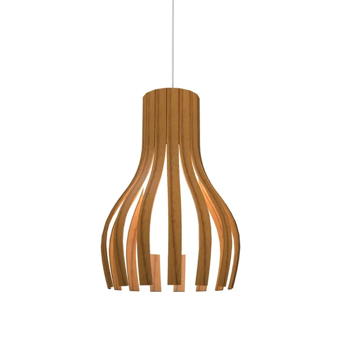 Accord Lighting – 269.12 – One Light Pendant – Barrel – Teak