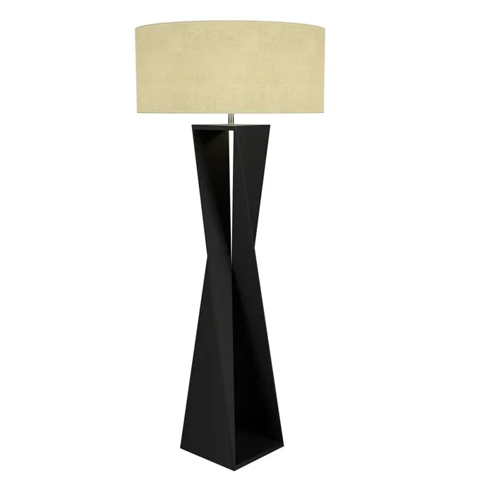 Accord Lighting – 3029.46 – One Light Floor Lamp – Spin – Organic Black – 302946