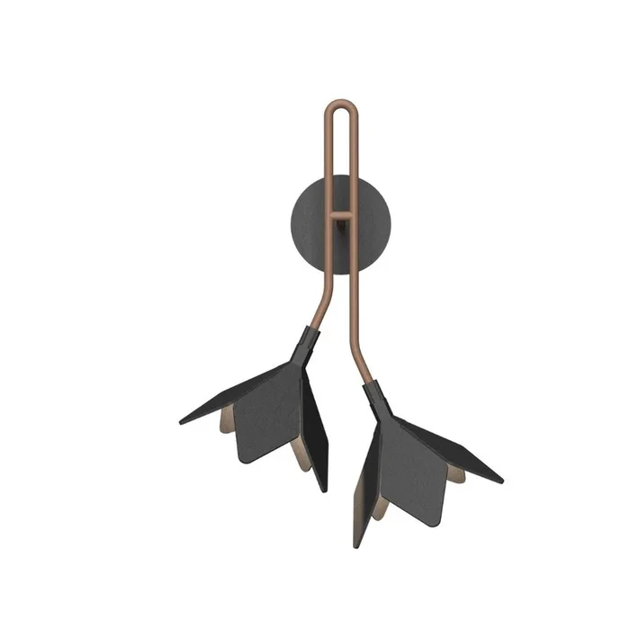Accord Lighting – 4135.50 – Two Light Wall Lamp – Sakura – Organic Grey – 413550