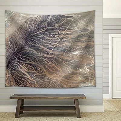 Aerial View of Peculiar Landform – Fabric Wall Tapestry Home Decor – 68×80 inches