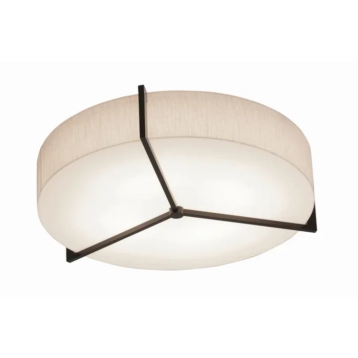 AFX Lighting – APF1524LAJUDES-JT-MS – LED Flush Mount – Apex – Jute/Espresso