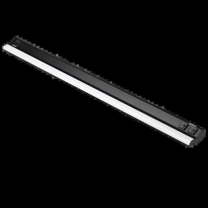 American Lighting 40 Inch LED Courant Undercabinet Fixture 25W CCT Selectable 2700K/3000K/3500K/4000K/5000K 90 CRI 120V Dimmable Black (UCR-5CCT-40-BK)