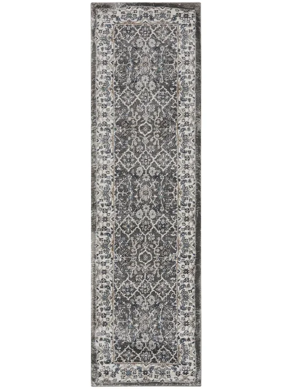 American Manor AMR01 Gray/Ivory 2’2″ x 7’6″ Rug