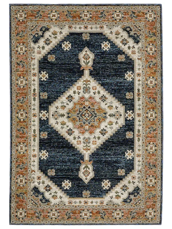 Andorra 6’7″ x 9’6″ Blue Rug