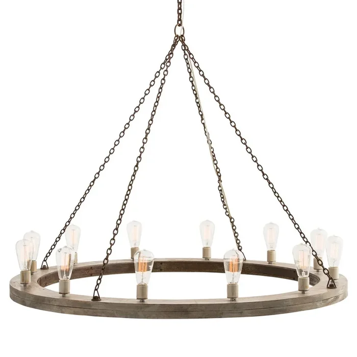 Arteriors – 84174 – 12 Light Chandelier – Geoffrey – Gray