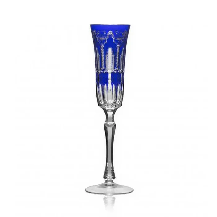 Athens Cobalt Flute by Varga Crystal