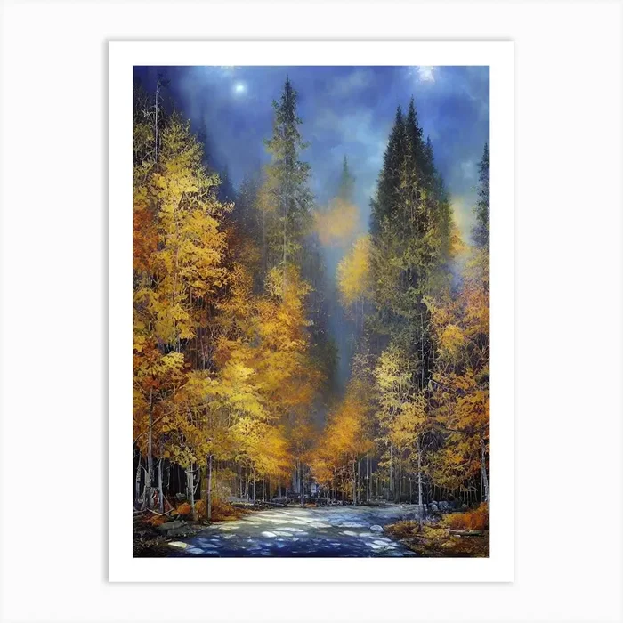 Autumn Forest 74 Art Print by Noctarius