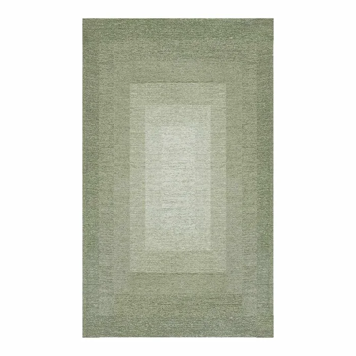 (B893) Green Ombre Flatweave Accent Rug, 3×5
