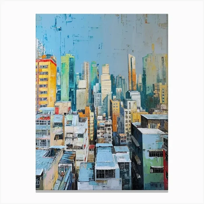 Bangkok Kitsch Painting 3 Canvas Print by Bubblegum Kitsch