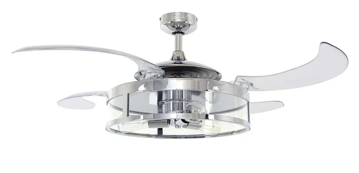 Beacon Lighting – 212926010 – 48“Ceiling Fan – Classic – Chrome and Clear