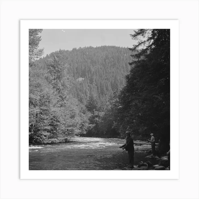 Belknap Springs, Oregon, Mckenzie River By Russell Lee Art Print by Fy! Classic Art Prints and Posters