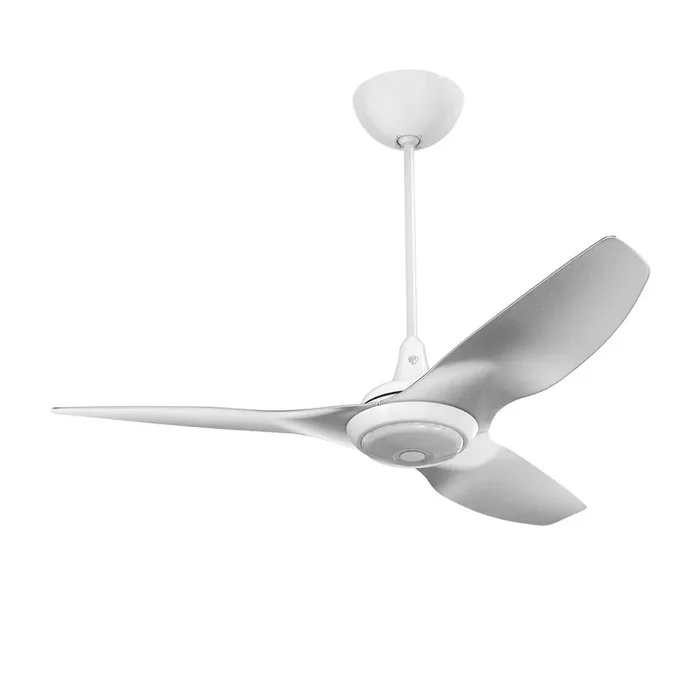 Big Ass Fans Haiku 52″ Ceiling Fan with Brushed Aluminum Blades and White Finish, Downrod 32″, Indoors