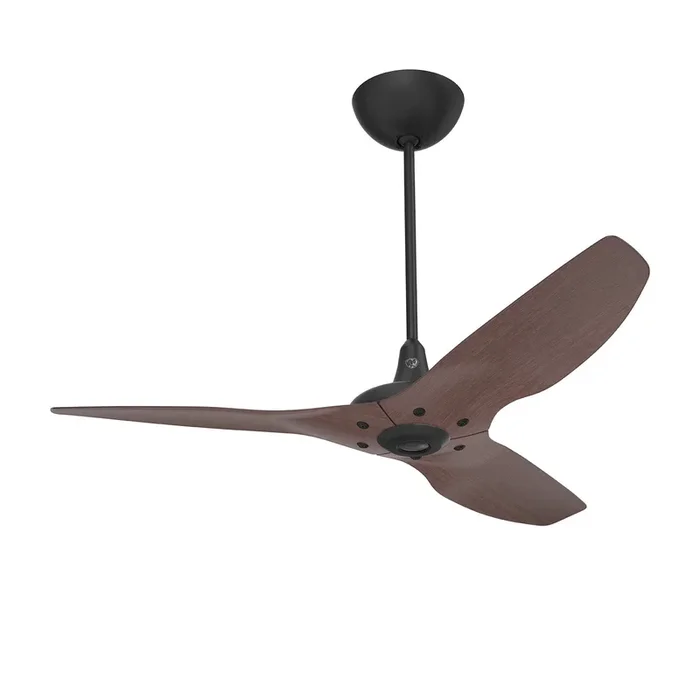 Big Ass Fans Haiku 52″ Ceiling Fan with Cocoa Bamboo Blades and Black Finish, Downrod 12″, Indoors