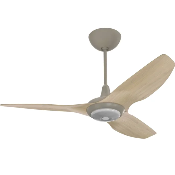 Big Ass Fans Haiku 52″ Ceiling Fan with Natural Bamboo Blades and Satin Nickel Finish, Downrod 12″ with LED
