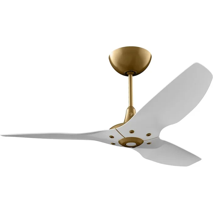 Big Ass Fans Haiku 52″ Ceiling Fan With White Blades And Gold Finish, Downrod 20″, Indoors