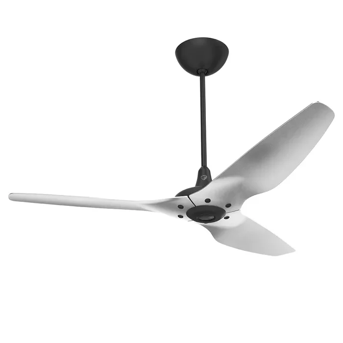 Big Ass Fans Haiku 60″ Ceiling Fan with Brushed Aluminum Blades and Black Finish, Downrod 12″, Indoors with LED
