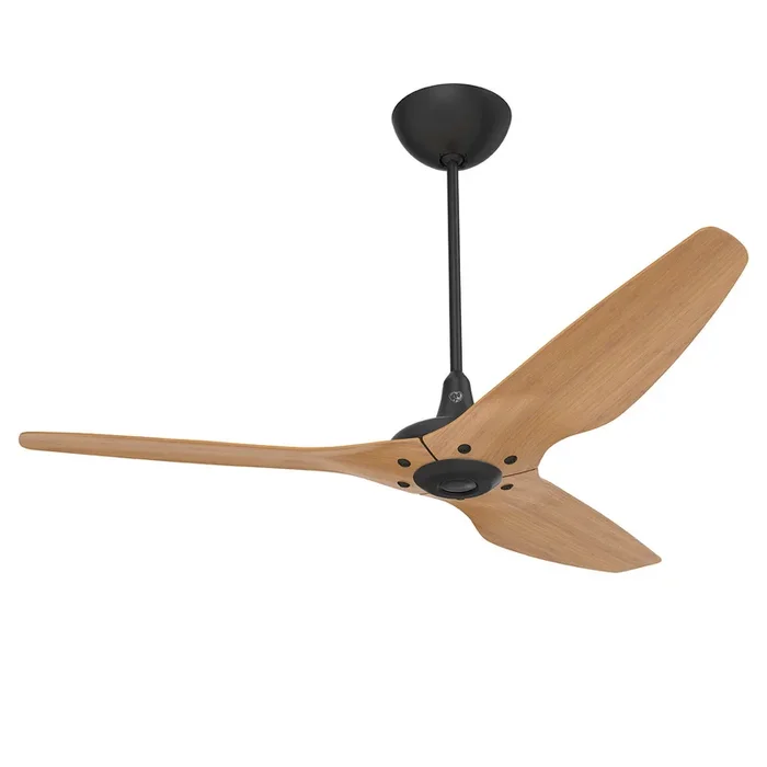 Big Ass Fans Haiku 60″ Ceiling Fan with Caramel Bamboo Blades and Black Finish, Downrod 32″, Indoors with LED, Uplight