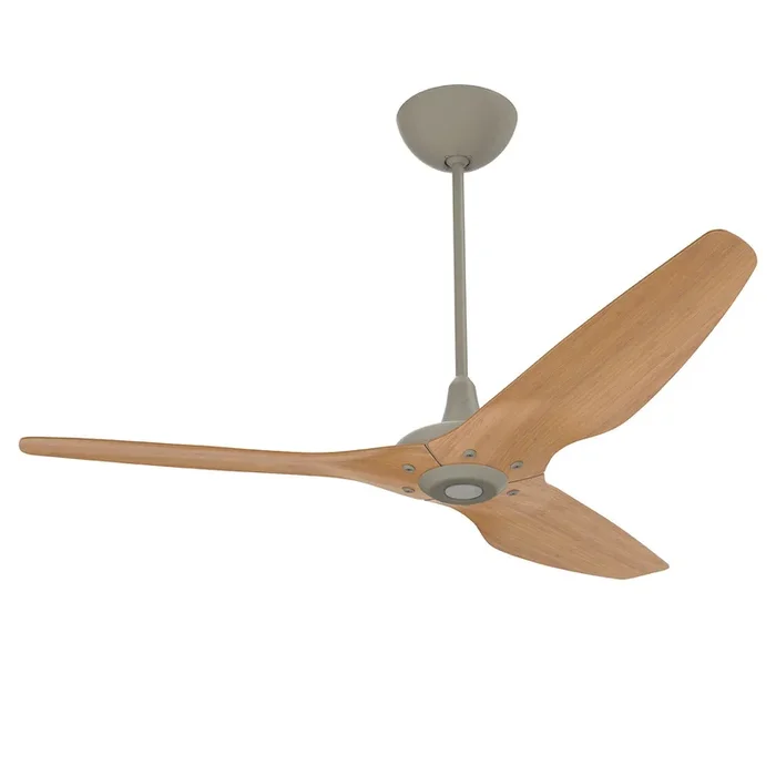 Big Ass Fans Haiku 60″ Ceiling Fan with Caramel Bamboo Blades and Satin Nickel Finish, Downrod 20″, Indoors with LED