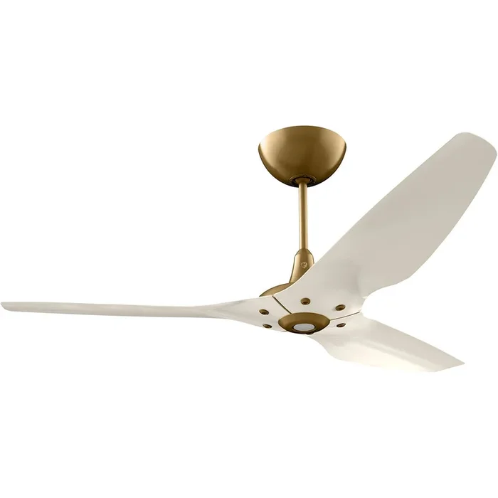 Big Ass Fans Haiku 60″ Ceiling Fan With Cream Blades And Gold Finish, Downrod 12″, Indoors