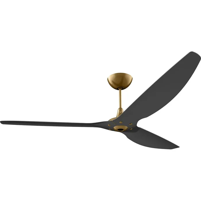 Big Ass Fans Haiku 84″ Ceiling Fan With Black Blades And Gold Finish, Downrod 32″, Indoors