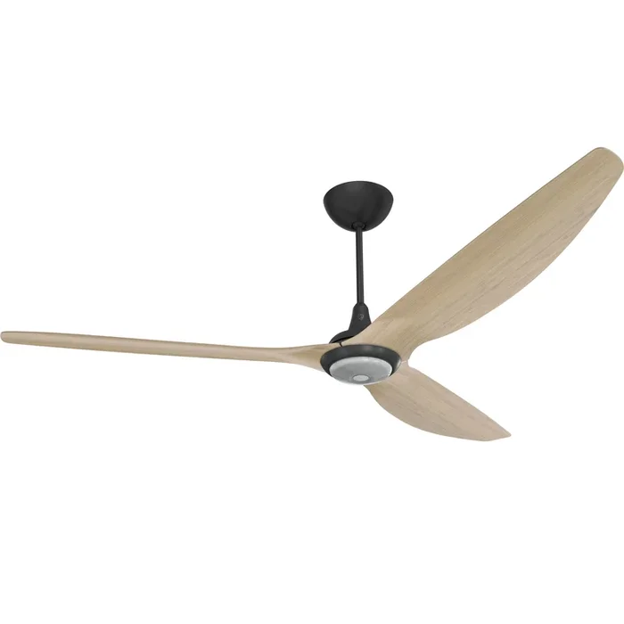 Big Ass Fans Haiku 84″ Ceiling Fan with Natural Bamboo Blades and Black Finish, Downrod 12″ with LED, Uplight