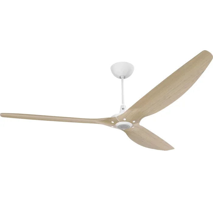 Big Ass Fans Haiku 84″ Ceiling Fan with Natural Bamboo Blades and White Finish, Downrod 12″