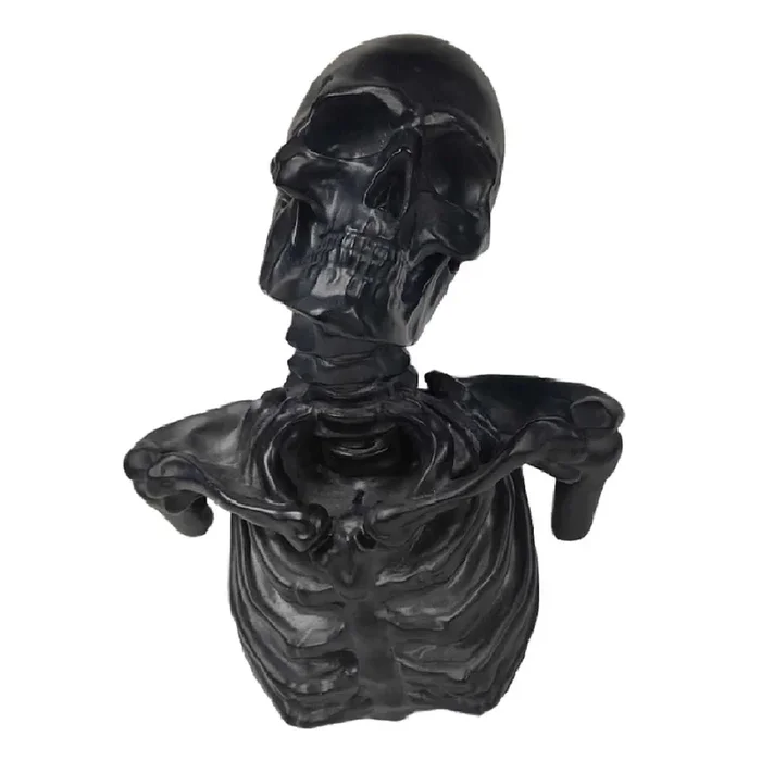 Black Skull Wall Decor, 14″