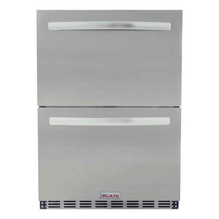 Blaze 24 in. Double Drawer 5.1 Refrigerator, BLZ-SSRF-DBDR5.1