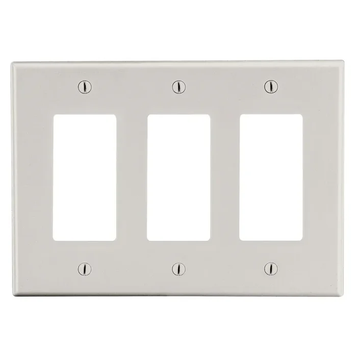 Bryant Wall Plate 3-Gang 3 Decorator Light Almond (P263LA)