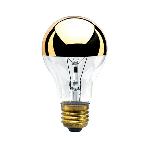 Bulbrite 60A19HG 60W A19 Half Gold E26 120V 2700K (712416)